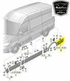 Zierleiste 7C0853753 Volkswagen Crafter (SY) Van 2.0 TDI FWD (DNAE) 2024 DNAE