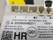 Steuergerät Zentralverriegelung A2059004621 Mercedes-Benz C (W205) Limousine C-180 1.6 CDI BlueTEC, C-180 d 16V (OM626.951) 2015-09