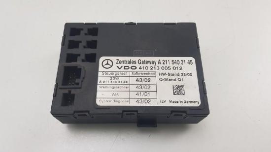 Gateway Module 2115403145 Mercedes-Benz E (W211) Limousine 3.2 E-320 CDI 24V (OM648.961) 2003 Bild Gateway Module 2115403145 Mercedes-Benz E (W211) Limousine 3.2 E-320 CDI 24V (OM648.961) 2003