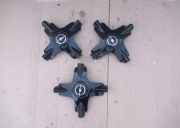 Radabdeckung 3x Nabendeckel für Alufelgen schwarz OPEL ADAM (M13) 1.4 64 KW 13369321