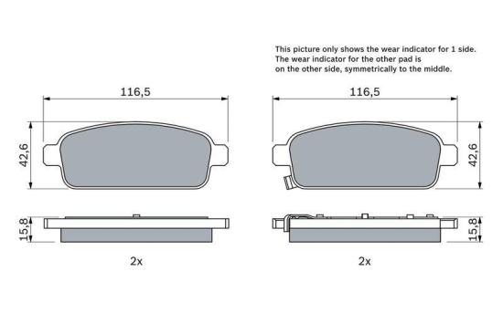BELAGSATZ HA FUER OPEL Bild BELAGSATZ HA FUER OPEL