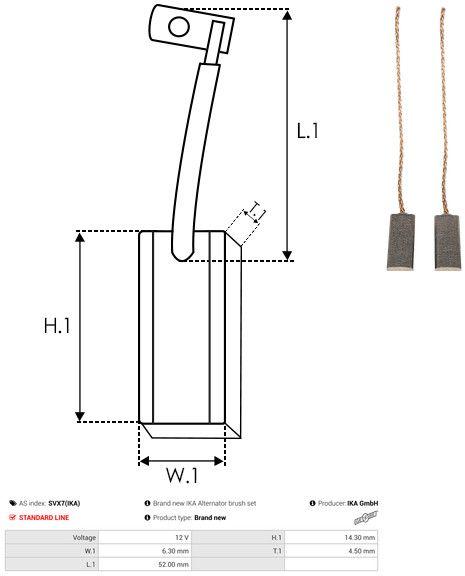Kohlebürste, Generator
