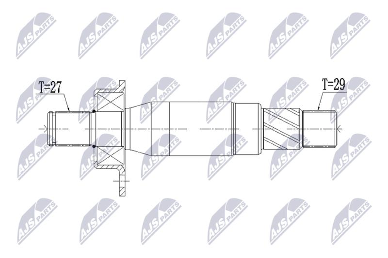 Steckwelle, Differential