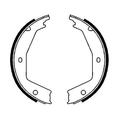 Bremsbackensatz, Feststellbremse Bild Bremsbackensatz, Feststellbremse