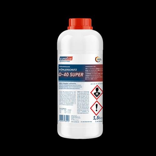1x 1,5 Liter EUROLUB Kühlerfrostschutz D40 Super violett lila Konzentrat bis 1:2 Bild 1x 1,5 Liter EUROLUB Kühlerfrostschutz D40 Super violett lila Konzentrat bis 1:2