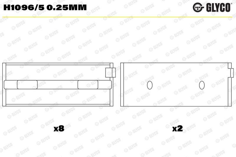 Hauptlager 0.25mm