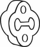 Gummistreifen, Abgasanlage