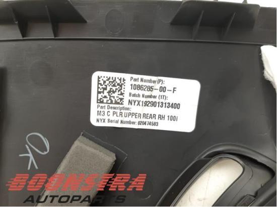 Verkleidung C-Säule rechts Tesla Model 3 5YJ3 108628500F Bild Verkleidung C-Säule rechts Tesla Model 3 5YJ3 108628500F