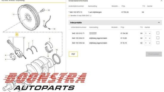 Pleuellager Porsche Cayenne 1 9PA 94810301071 Bild Pleuellager Porsche Cayenne 1 9PA 94810301071