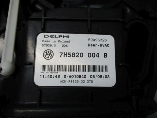 Gebläsemotor Heizungsgebläse Gebläsekasten VW MULTIVAN T5 V 03-09 96 KW 7H5820004B Bild Gebläsemotor Heizungsgebläse Gebläsekasten VW MULTIVAN T5 V 03-09 96 KW 7H5820004B