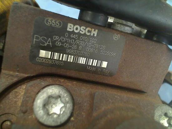 Hochdruckpumpe 0445010102 Citroën Nemo (AA) Van 1.4 HDi 70 (DV4TED(8HS)) 2009-07 Bild Hochdruckpumpe 0445010102 Citroën Nemo (AA) Van 1.4 HDi 70 (DV4TED(8HS)) 2009-07