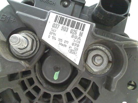 Lichtmaschine 037903025M Skoda Fabia II Kombi Kombi 5-drs 1.4i 16V (BXW) 2008-04 Bild Lichtmaschine 037903025M Skoda Fabia II Kombi Kombi 5-drs 1.4i 16V (BXW) 2008-04