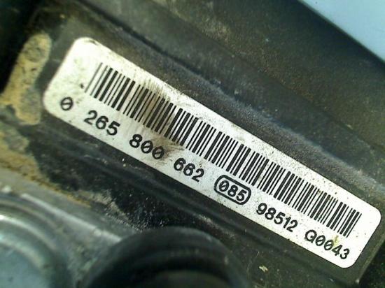 Abs Pumpe 0265800662 Citroën Nemo (AA) Van 1.4 HDi 70 (DV4TED(8HS)) 2009-07 Bild Abs Pumpe 0265800662 Citroën Nemo (AA) Van 1.4 HDi 70 (DV4TED(8HS)) 2009-07