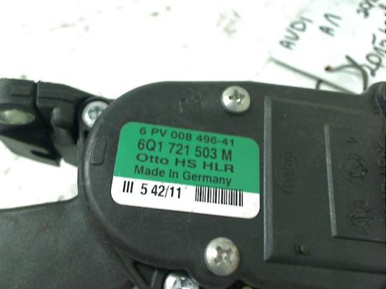 Elektrische Gaspedal 6PV00849641 Audi A1 (8X1/8XK) Schrägheck 3-drs 1.4 TFSI 16V 122 (CAXA) 2012-01 Bild Elektrische Gaspedal 6PV00849641 Audi A1 (8X1/8XK) Schrägheck 3-drs 1.4 TFSI 16V 122 (CAXA) 2012-01
