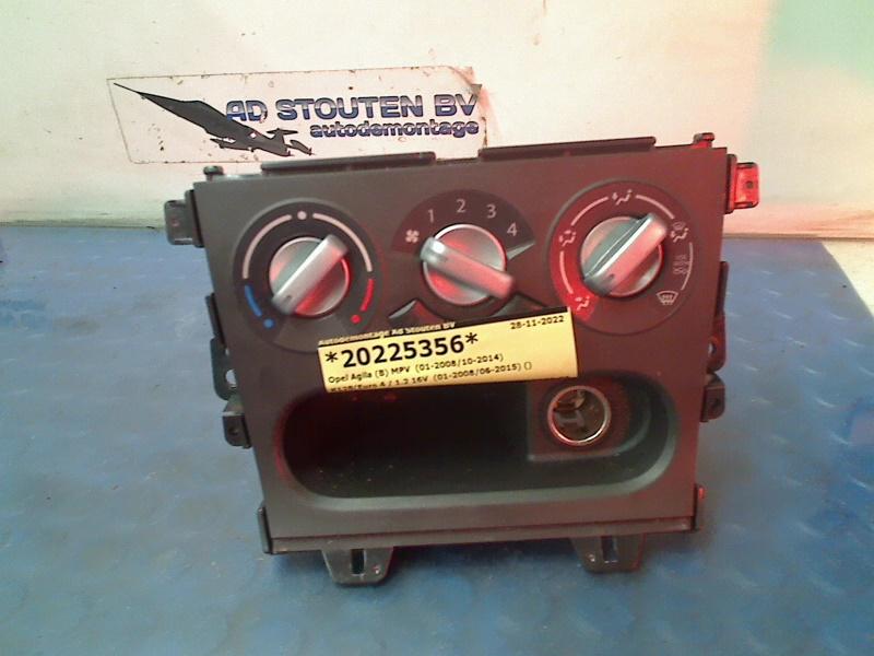 Bedienung Klimaanlage Opel Agila (B) Großraumlimousine 1.2 16V (K12B(Euro 4) 2009-05 Bild Bedienung Klimaanlage Opel Agila (B) Großraumlimousine 1.2 16V (K12B(Euro 4) 2009-05