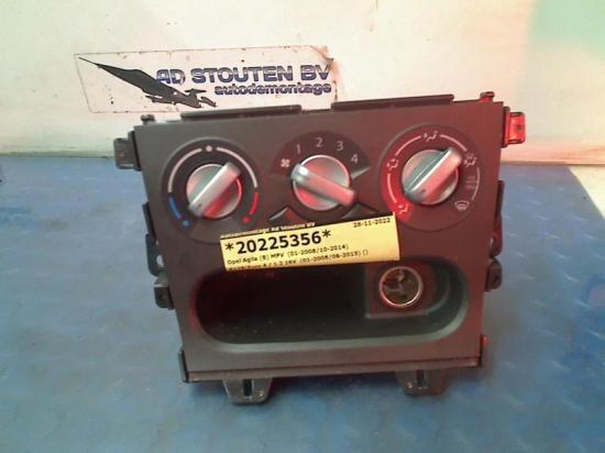 Bedienung Klimaanlage Opel Agila (B) Großraumlimousine 1.2 16V (K12B(Euro 4) 2009-05 Bild Bedienung Klimaanlage Opel Agila (B) Großraumlimousine 1.2 16V (K12B(Euro 4) 2009-05