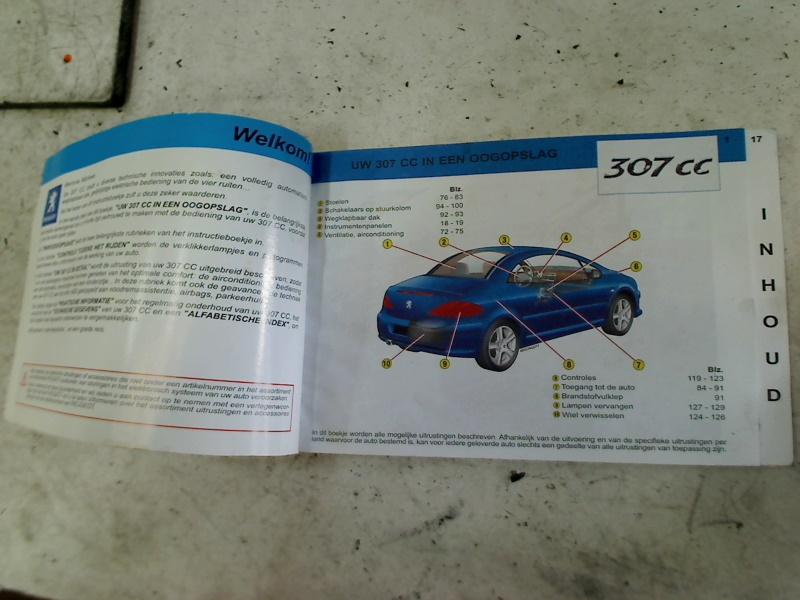 Bedienungsanleitung Peugeot 307 CC (3B) Cabrio 2.0 16V (EW10J4(RFN)) 2004-05 Bild Bedienungsanleitung Peugeot 307 CC (3B) Cabrio 2.0 16V (EW10J4(RFN)) 2004-05
