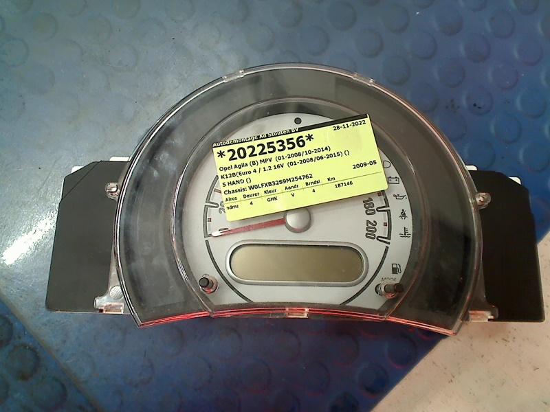 Tacho 3410052K03 Opel Agila (B) Gro?raumlimousine 1.2 16V (K12B(Euro 4) 2009-05 Bild Tacho 3410052K03 Opel Agila (B) Gro?raumlimousine 1.2 16V (K12B(Euro 4) 2009-05