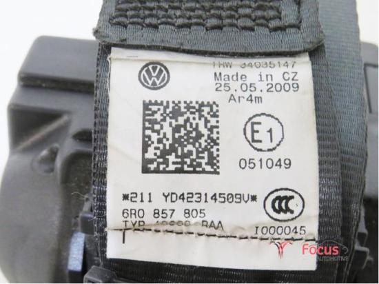Sicherheitsgurt links hinten VW Polo V 6R, 6C 6R0857805 Bild Sicherheitsgurt links hinten VW Polo V 6R, 6C 6R0857805