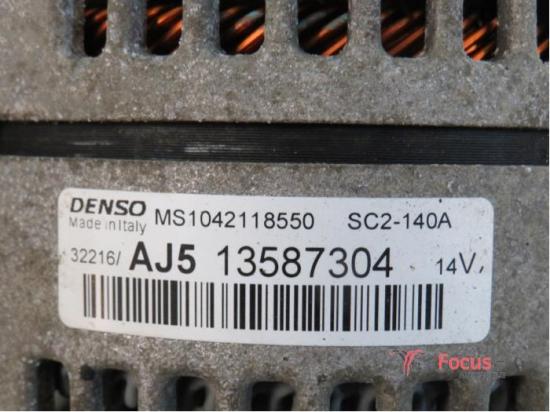 Lichtmaschine Opel Astra K B16 13587304 Bild Lichtmaschine Opel Astra K B16 13587304