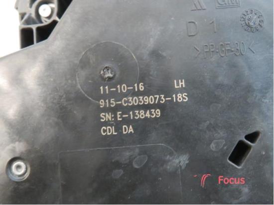 Klappenschlosszug Opel Astra K B16 3598364 Bild Klappenschlosszug Opel Astra K B16 3598364