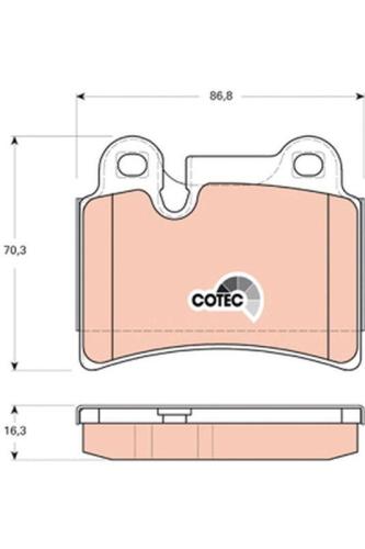 TRW Bremsscheibe DF4487S + Bremsbelagsatz, Scheibenbremse GDB1722 + Warnkontakt, Bremsbelagverschleiß GIC194 Bild TRW Bremsscheibe DF4487S + Bremsbelagsatz, Scheibenbremse GDB1722 + Warnkontakt, Bremsbelagverschleiß GIC194