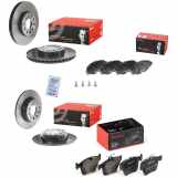 BREMBO Bremsscheibe 09.9145.11 + Bremsbelagsatz, Scheibenbremse P 85 147 + Bremsbelagsatz, Scheibenbremse P 85 125 + Bremsscheibe 08.B413.11