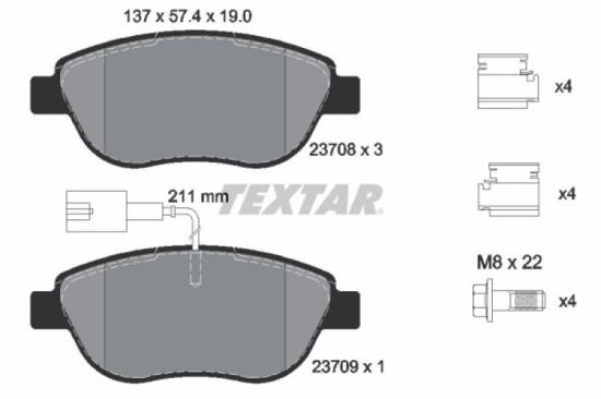 TEXTAR Bremsscheibe 92046803 + Bremsbelagsatz, Scheibenbremse 2370802 Bild TEXTAR Bremsscheibe 92046803 + Bremsbelagsatz, Scheibenbremse 2370802