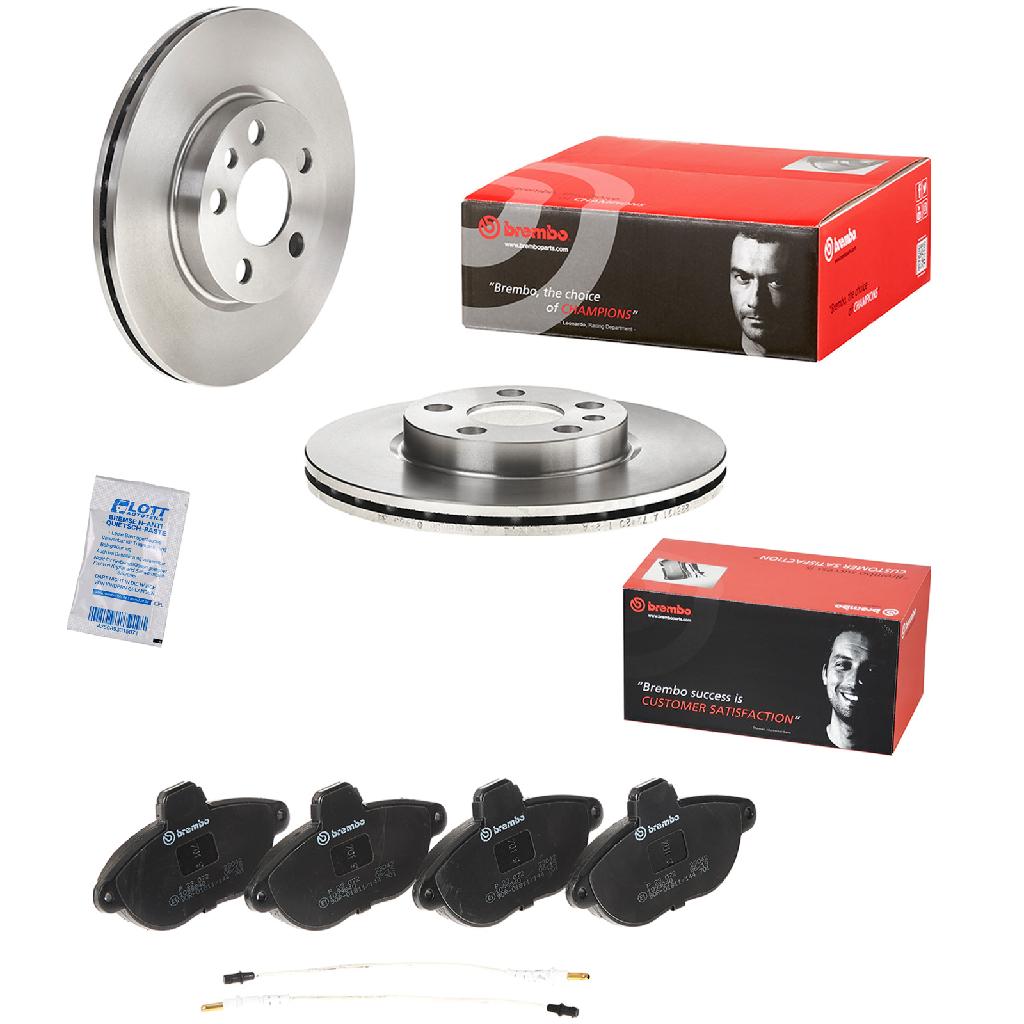 BREMBO Bremsbelagsatz, Scheibenbremse P 23 072 + Bremsscheibe 09.9631.34
