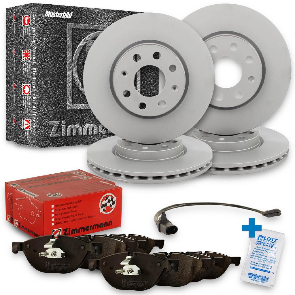 ZIMMERMANN Bremsbelagsatz, Scheibenbremse 23746.175.1 + Bremsscheibe 600.3231.20 + Bremsscheibe 600.3232.20 + Bremsbelagsatz, Scheibenbremse 23882.175.1