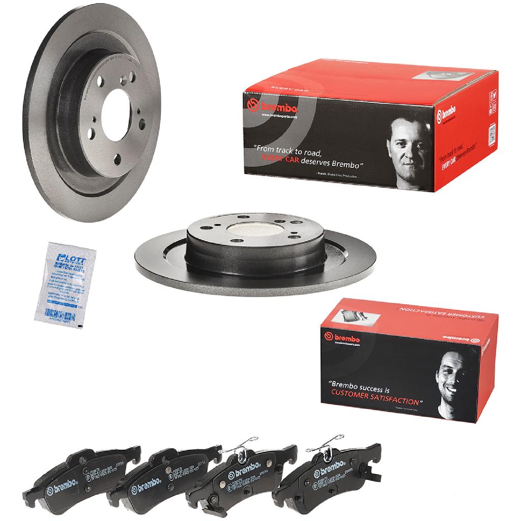 BREMBO Bremsscheibe 08.D217.11 + Bremsbelagsatz, Scheibenbremse P 28 070