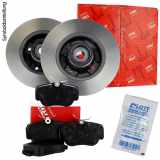 TRW Bremsscheibe DF4272BS + Bremsbelagsatz, Scheibenbremse GDB1330