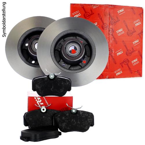 TRW Bremsscheibe DF4414BS + Bremsbelagsatz, Scheibenbremse GDB1330 Bild TRW Bremsscheibe DF4414BS + Bremsbelagsatz, Scheibenbremse GDB1330