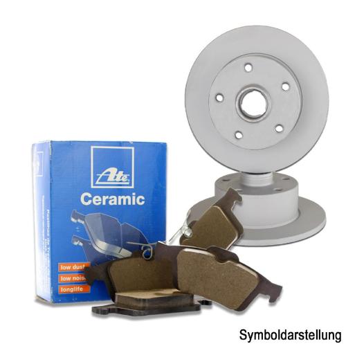 ATE Bremsbelagsatz, Scheibenbremse 13.0470-2845.2 + Bremsscheibe 24.0108-0114.2 Bild ATE Bremsbelagsatz, Scheibenbremse 13.0470-2845.2 + Bremsscheibe 24.0108-0114.2