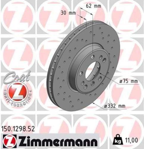 ATE Warnkontakt, Bremsbelagverschleiß 24.8190-0254.2 ZIMMERMANN Bremsscheibe 150.1298.52 + Bremsbelagsatz, Scheibenbremse 21486.190.1 Bild ATE Warnkontakt, Bremsbelagverschleiß 24.8190-0254.2 ZIMMERMANN Bremsscheibe 150.1298.52 + Bremsbelagsatz, Scheibenbremse 21486.190.1