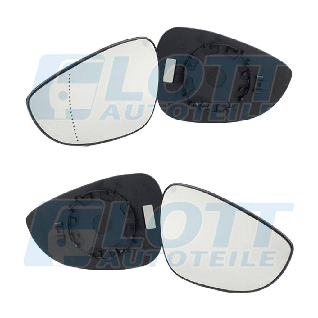 JOHNS Spiegelglas, Außenspiegel 32 03 37-80 + Spiegelglas, Außenspiegel 32 03 38-80