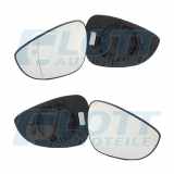 JOHNS Spiegelglas, Außenspiegel 32 03 37-80 + Spiegelglas, Außenspiegel 32 03 38-80