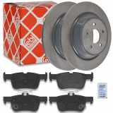 FEBI BILSTEIN Bremsbelagsatz, Scheibenbremse 16943 + Bremsscheibe 107729