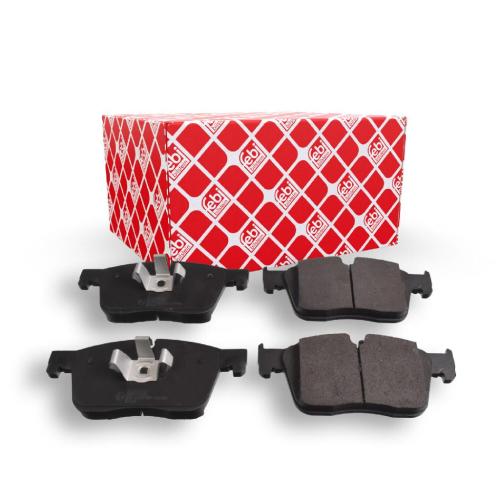 FEBI BILSTEIN Bremsbelagsatz, Scheibenbremse 170389 + Warnkontakt, Bremsbelagverschleiß 170830 + Bremsscheibe 108677 Bild FEBI BILSTEIN Bremsbelagsatz, Scheibenbremse 170389 + Warnkontakt, Bremsbelagverschleiß 170830 + Bremsscheibe 108677