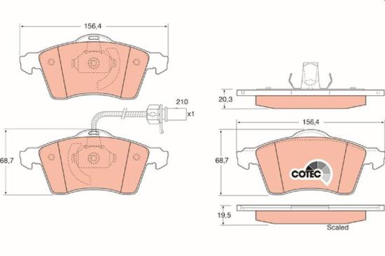TRW Bremsscheibe DF2809 + Bremsbelagsatz, Scheibenbremse GDB1391 Bild TRW Bremsscheibe DF2809 + Bremsbelagsatz, Scheibenbremse GDB1391