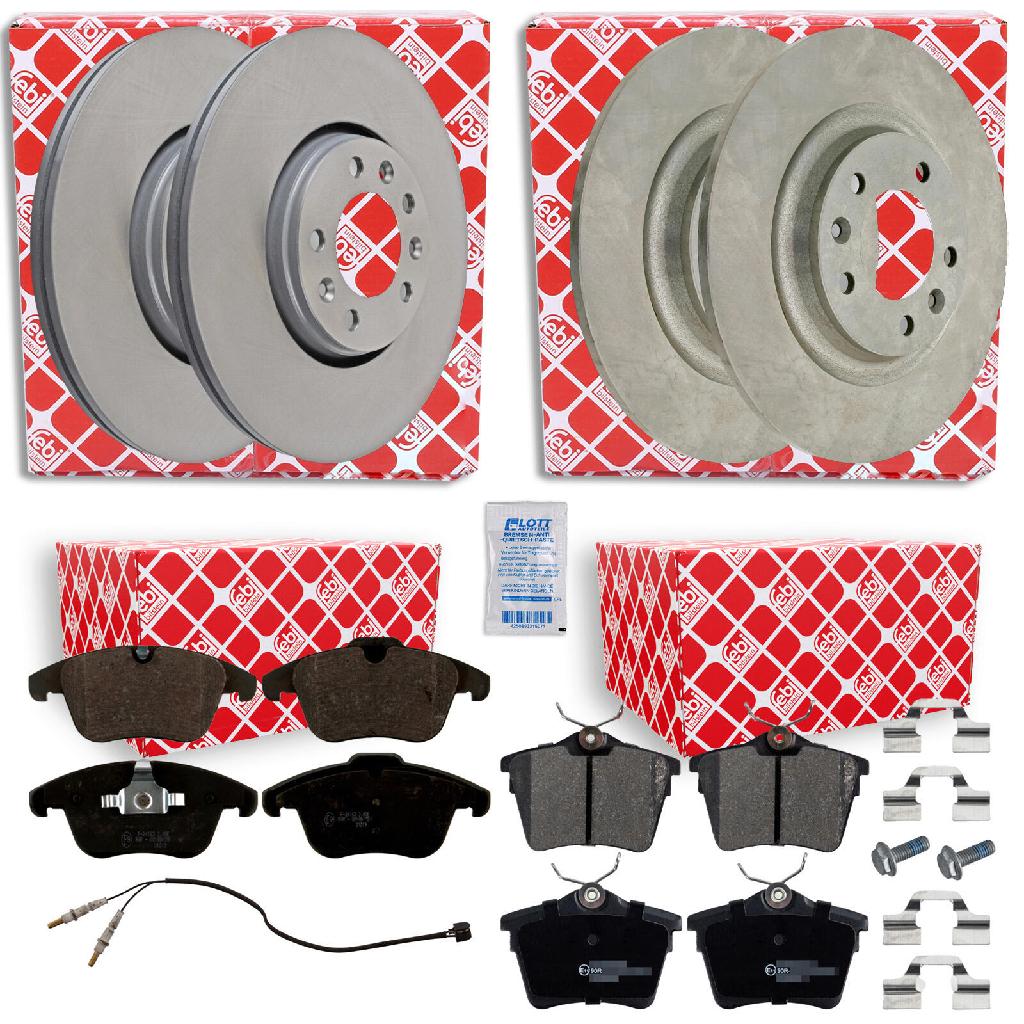 FEBI BILSTEIN Bremsbelagsatz, Scheibenbremse 16889 + Bremsscheibe 26037 + Bremsbelagsatz, Scheibenbremse 16548 + Bremsscheibe 36621