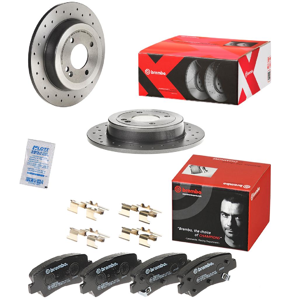 BREMBO Bremsscheibe 08.C172.1X + Bremsbelagsatz, Scheibenbremse P 30 094