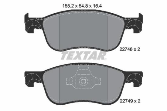 TEXTAR Bremsscheibe 92303203 + Bremsbelagsatz, Scheibenbremse 2274801 Bild TEXTAR Bremsscheibe 92303203 + Bremsbelagsatz, Scheibenbremse 2274801