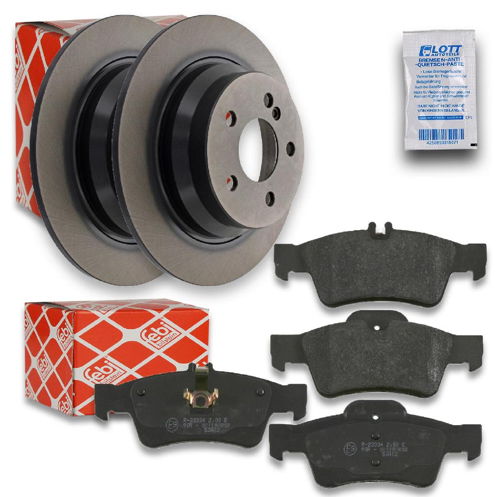 FEBI BILSTEIN Bremsbelagsatz, Scheibenbremse 16451 + Bremsscheibe 22160