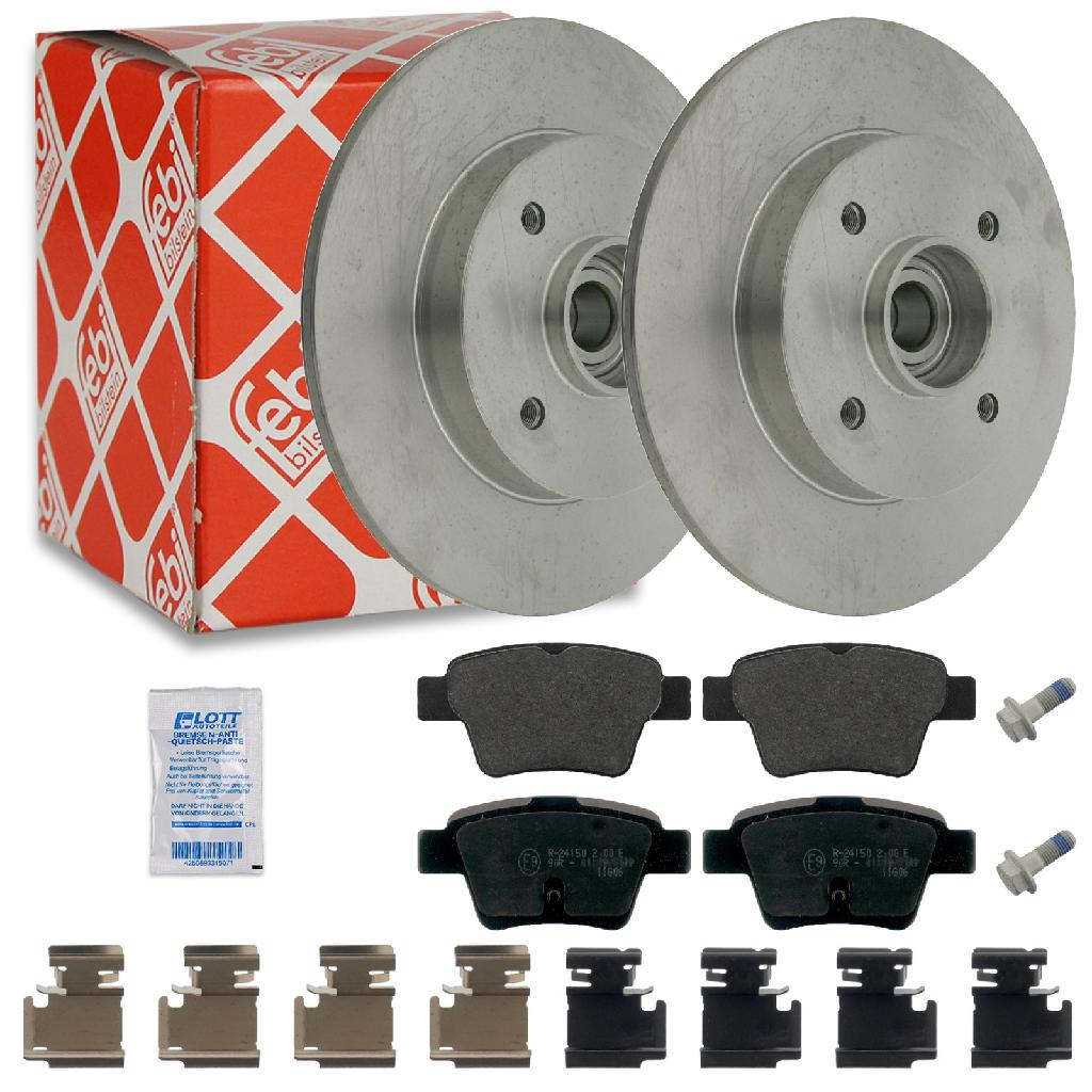 FEBI BILSTEIN Bremsscheibe 27201 + Bremsbelagsatz, Scheibenbremse 16813