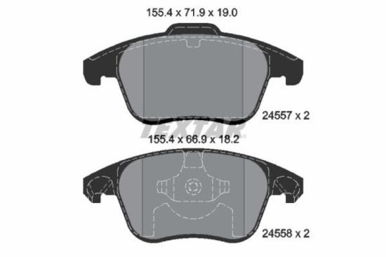 TEXTAR Bremsscheibe 92168503 + Bremsbelagsatz, Scheibenbremse 2455701 Bild TEXTAR Bremsscheibe 92168503 + Bremsbelagsatz, Scheibenbremse 2455701