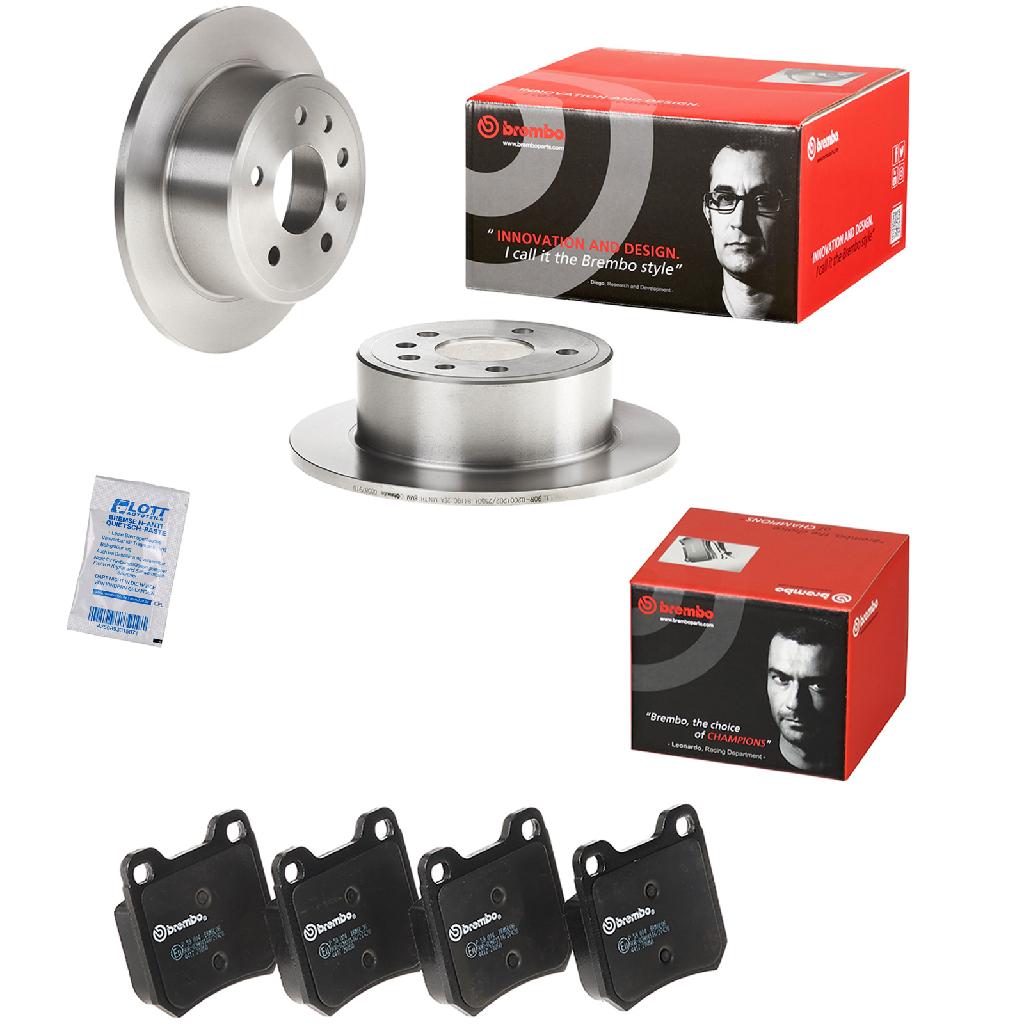 BREMBO Bremsbelagsatz, Scheibenbremse P 59 014 + Bremsscheibe 08.5879.10