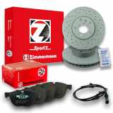 ATE Warnkontakt, Bremsbelagverschleiß 24.8190-0289.2 ZIMMERMANN Bremsscheibe 150.3447.52 + Bremsbelagsatz, Scheibenbremse 24170.195.1