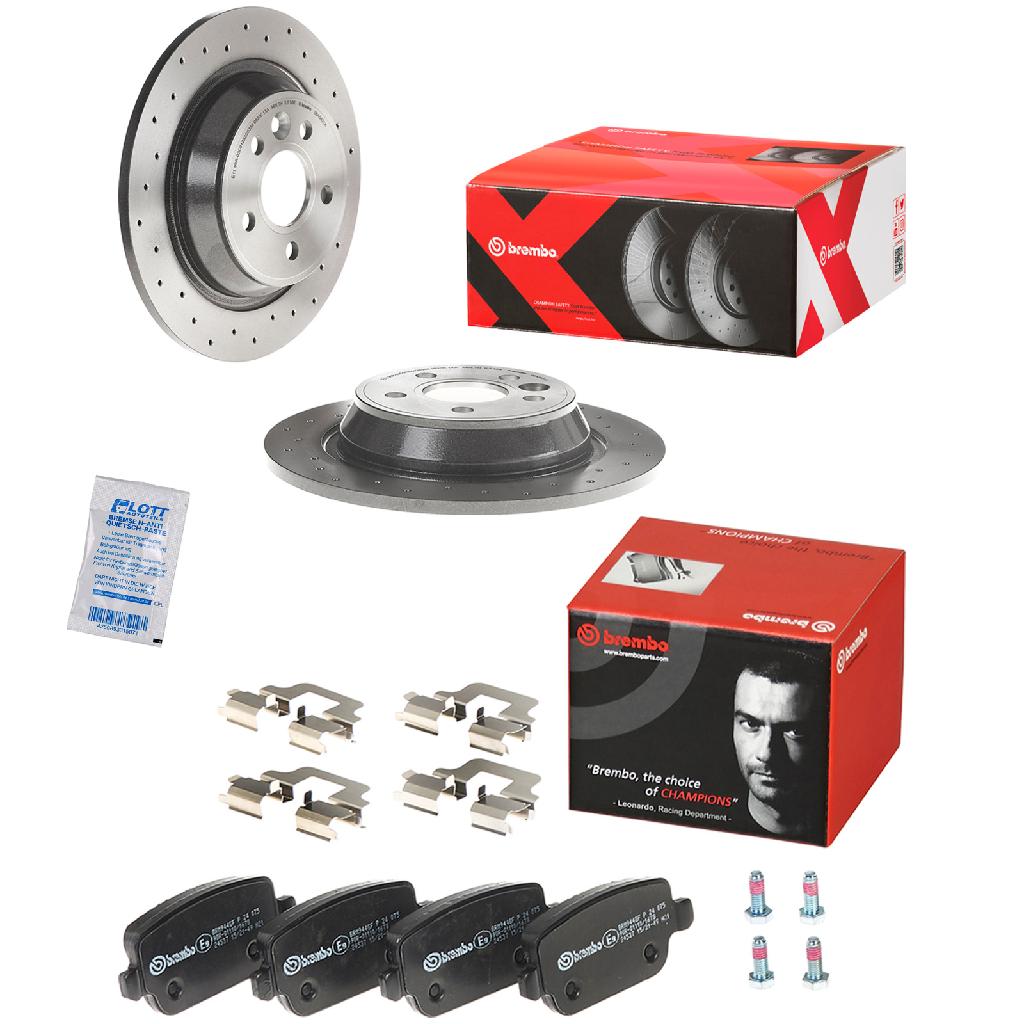 BREMBO Bremsbelagsatz, Scheibenbremse P 24 075 + Bremsscheibe 08.A540.1X