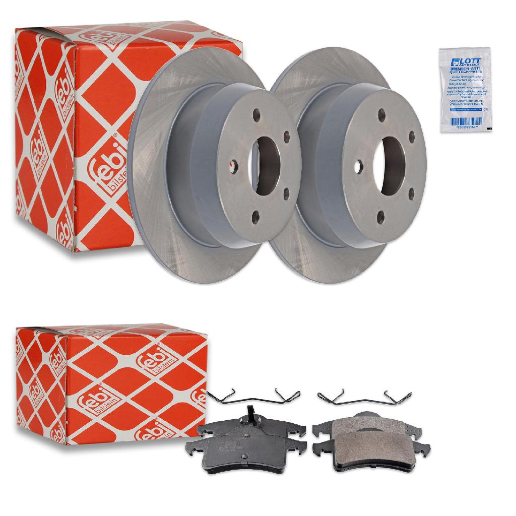FEBI BILSTEIN Bremsscheibe 108501 + Bremsbelagsatz, Scheibenbremse 116329